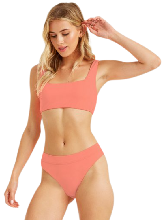 בגד ים ביקיני ורוד סקסי גיזרה גבוה היקיני ורוד