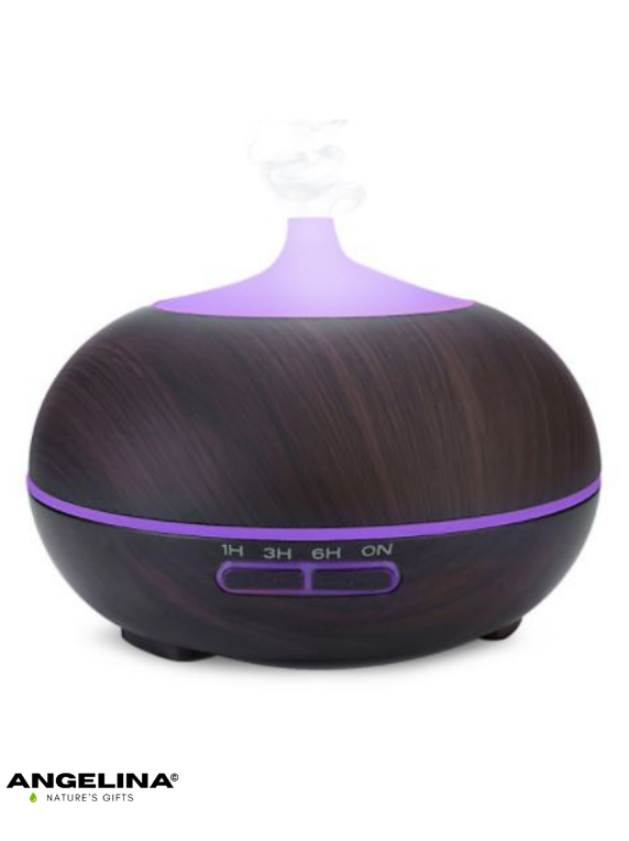 מפיץ ריח צבע חום כהה ושלט 7 צבעי LED LSN1254451 (1) דיפיוזר חשמלי