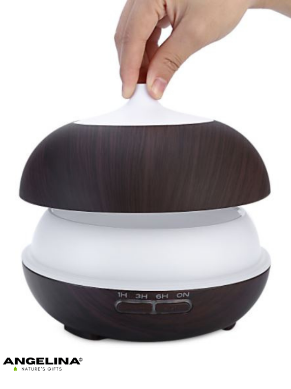 מפיץ ריח צבע חום כהה ושלט 7 צבעי LED LSN1254451 (2) תמונה