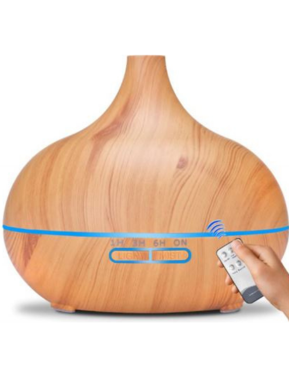 מפיץ ריח שמנים אתרים סגנון עץ BSM500 (2) דיפיוזר אדים קרים שמנים אתרים