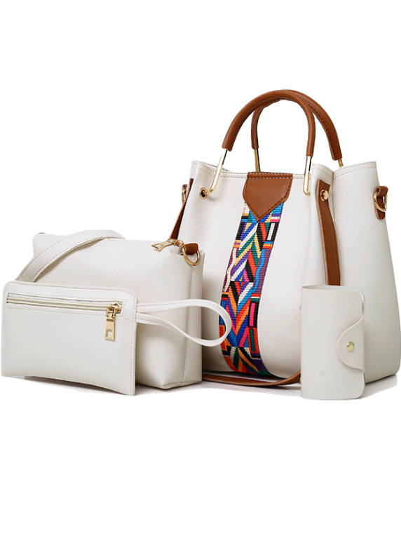 סט תיקים לבנים