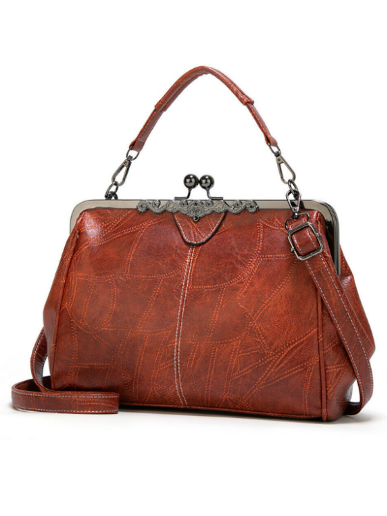 Women Oiled Leather Shoulder Bag Handbag Lady Tote Satchel Purse Messenger Bags