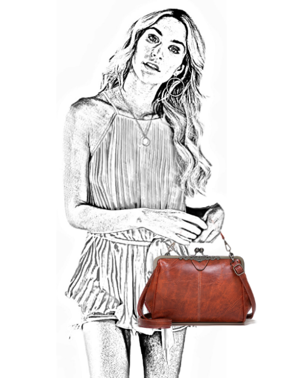 Women Oiled Leather Shoulder Bag Handbag Lady Tote Satchel Purse Messenger Bags